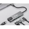 Equip adaptador multifunções USB-C 5 em 1, HDMI, Gigabit LAN, USB 3.2 Gen1, 100W USB PD