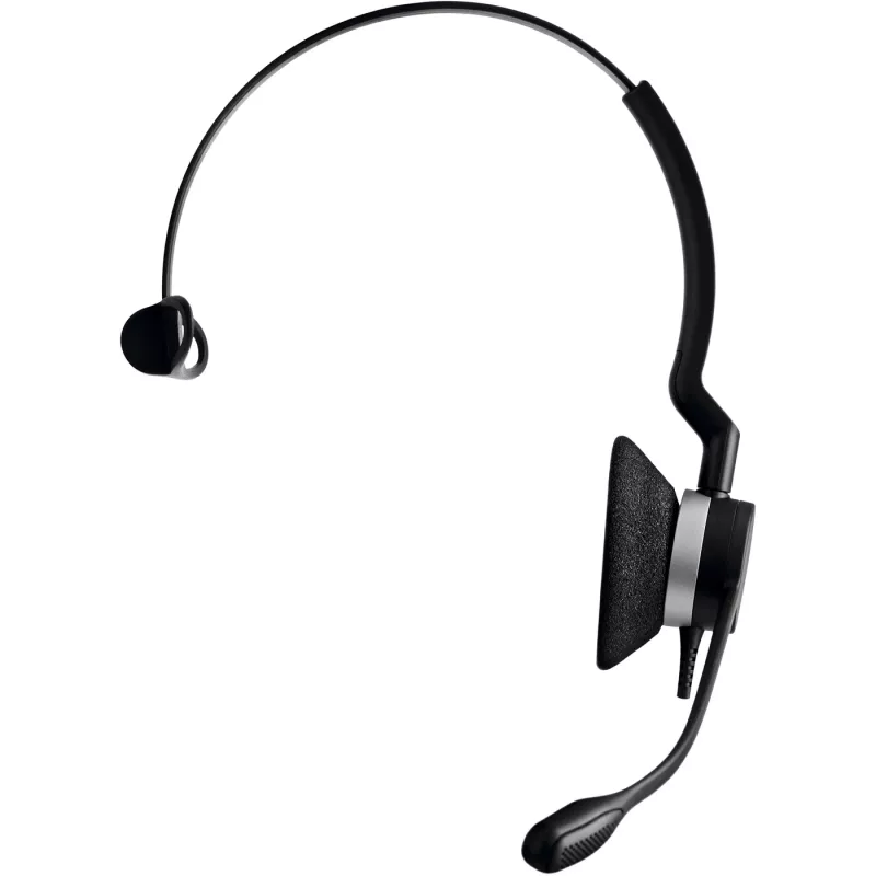 Jabra BIZ 2300 USB UC Mono auscultador com fio, supra-auricular, microfone com cancelamento de ruído, para escritório/centro de contacto, 49 g, preto