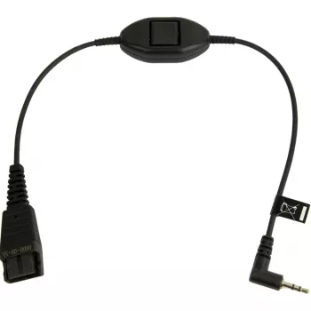 Cabo de áudio Jabra 8800-00-55 0,3 m QD jack 2,5 mm preto