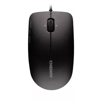 Rato com fio CHERRY MC 2000 com roda inclinável, preto, USB