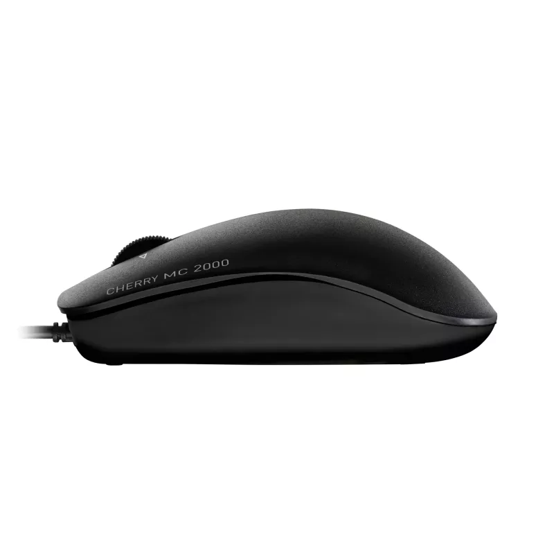 Rato com fio CHERRY MC 2000 com roda inclinável, preto, USB