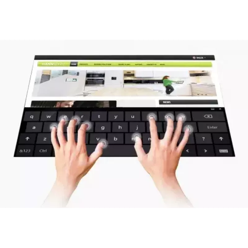 Monitor de computador Hannspree HT161HNB 39,6 cm (15,6 polegadas) 1366 x 768 pixels HD LED ecrã tátil de secretária preto