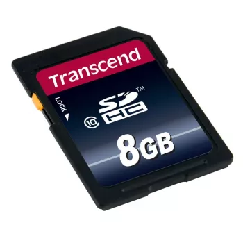 Cartão de memória flash Transcend 8GB SDHC classe 10 TS8GSDHC10