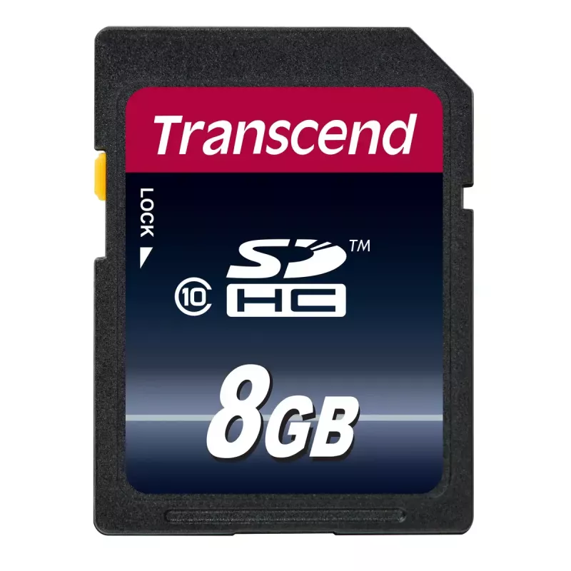 Cartão de memória flash Transcend 8GB SDHC classe 10 TS8GSDHC10