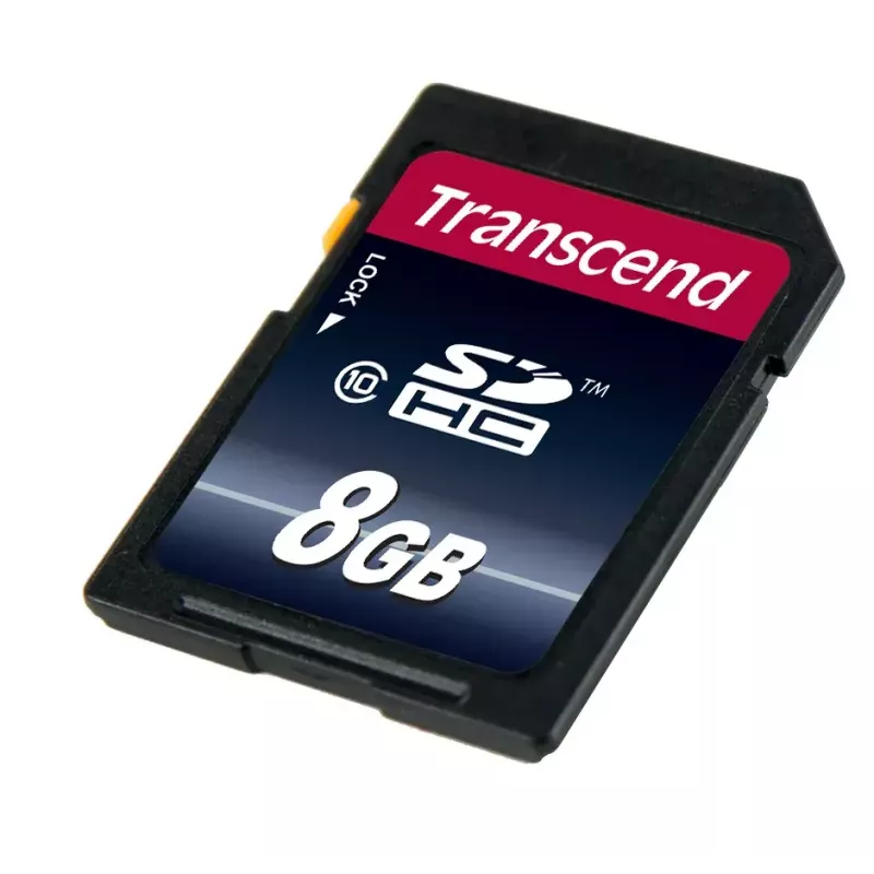 Cartão de memória flash Transcend 8GB SDHC classe 10 TS8GSDHC10