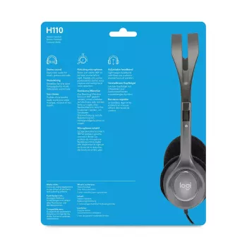 LOGITECH H110 – 3,5 mm – headset estéreo