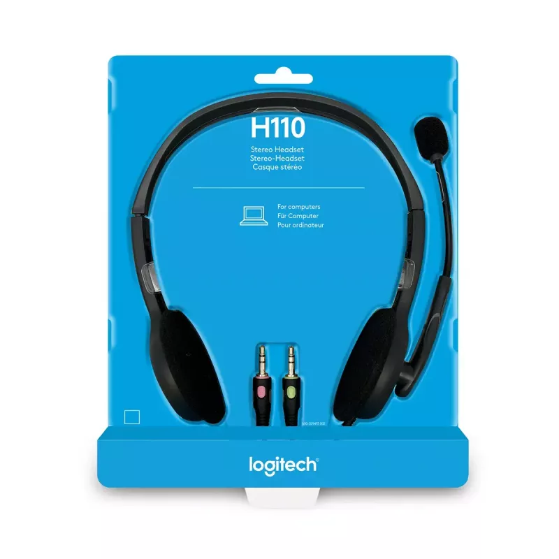 LOGITECH H110 – 3,5 mm – headset estéreo