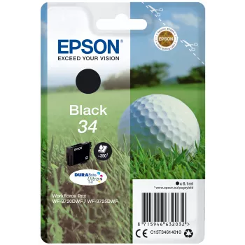 Epson Golfball Einzelpack Schwarz 34 DURABrite Ultra Ink