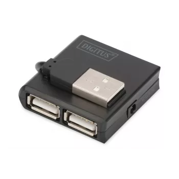 DIGITUS Hub USB 2.0 High-speed 4 Portas (da-70217)