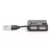 DIGITUS Hub USB 2.0 High-speed 4 Portas (da-70217)