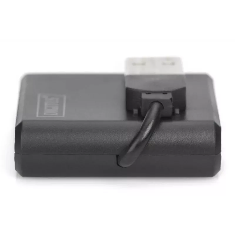 DIGITUS Hub USB 2.0 High-speed 4 Portas (da-70217)