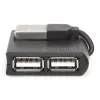 DIGITUS Hub USB 2.0 High-speed 4 Portas (da-70217)