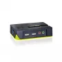 LevelOne Comutador KVM USB VGA de 2 portas, Suporte de áudio