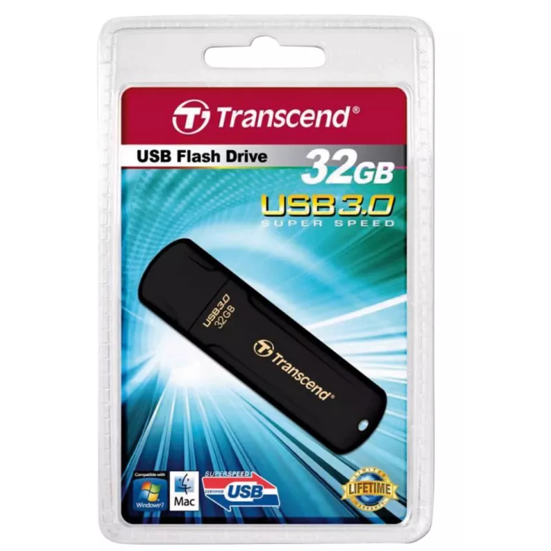 TRANSCEND Jetflash 700 - 32GB Pen USB - USB 3.0 - Preto