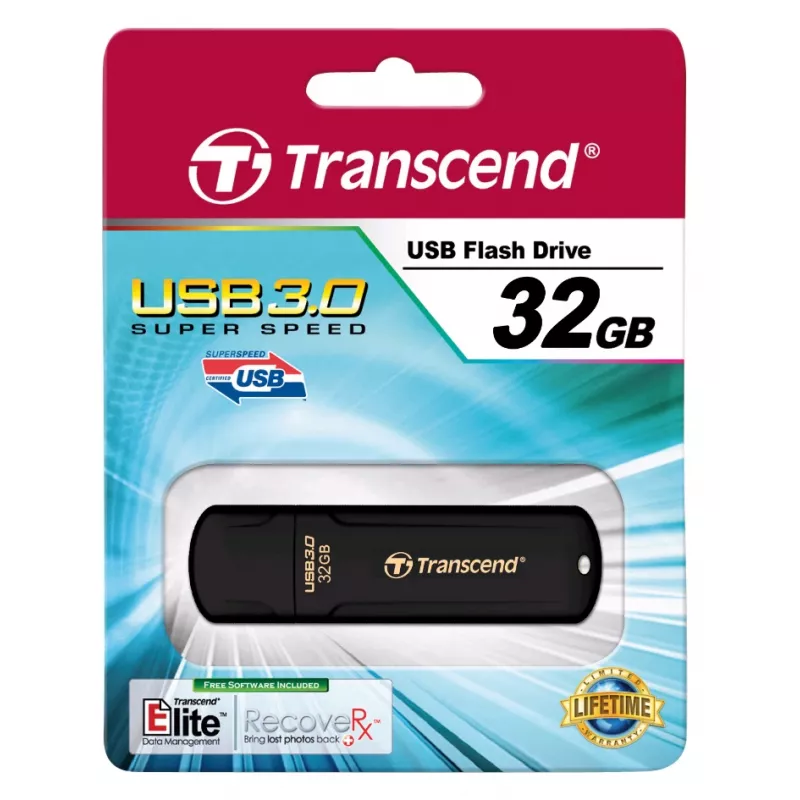 TRANSCEND Jetflash 700 - 32GB Pen USB - USB 3.0 - Preto