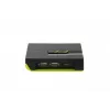 LevelOne Comutador KVM USB VGA de 2 portas, 2048 x 1536 píxeis, Preto, Verde