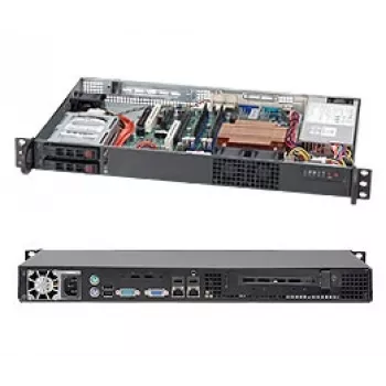Caixa de servidor Supermicro SuperChassis 510T-203B Rack Preto