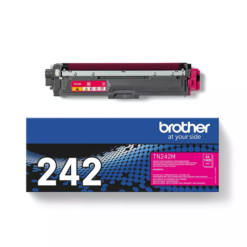 Cartucho de toner Brother TN-242M 1000 páginas Magenta