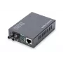 DIGITUS DN-82110-1 conversor de média Gigabit, multimodo de 10/100/1000Base-T para 1000Base-SX, de RJ45 para ST, 850 nm, até 0,5 km