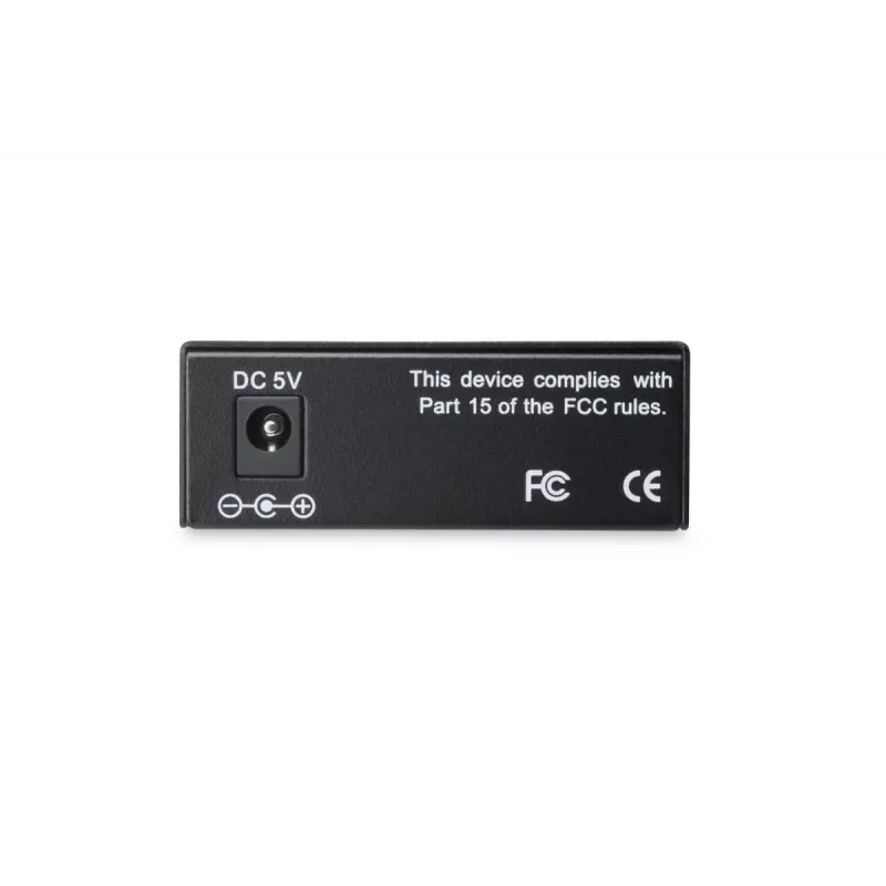 DIGITUS DN-82110-1 conversor de média Gigabit, multimodo de 10/100/1000Base-T para 1000Base-SX, de RJ45 para ST, 850 nm, até 0,5 km