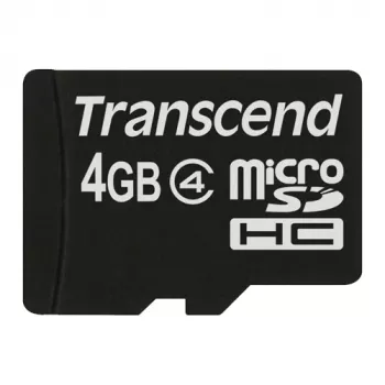 Cartão MicroSDHC Transcend 4 GB Interface MicroSDHC Modelo TS4GUSDC4