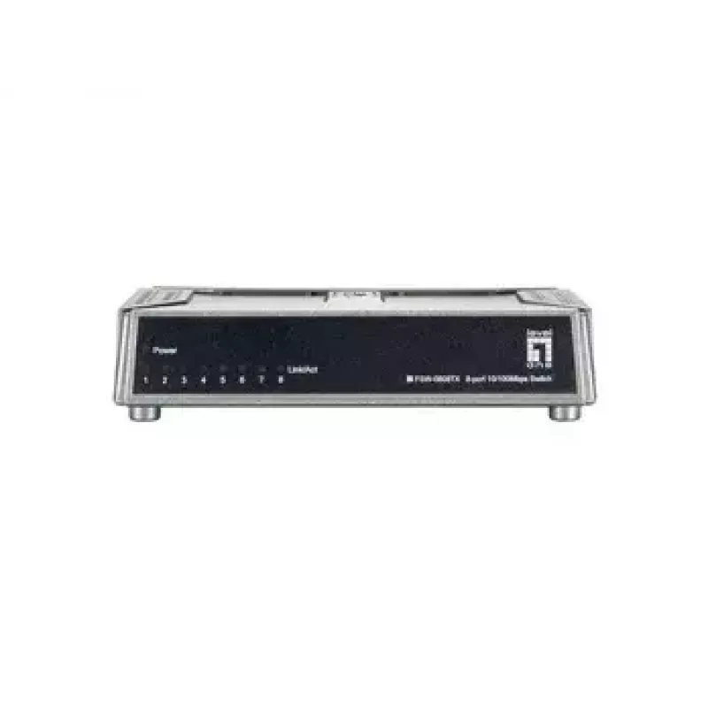 Comutador não gerido LevelOne FSW-0808TX 8 portas Fast Ethernet