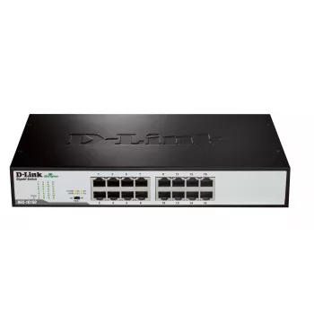 D-Link DGS-1016D/E Comutador de rede Não gerido Preto, Metal
