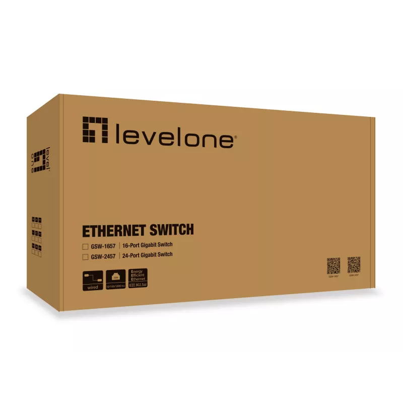 Comutador não gerido LevelOne GSW-2457 24 portas Gigabit