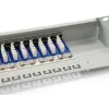 Equip Painel de ligação Cat.6 blindado de 16 portas, Cinzento claro, RJ-45, Dourado, Cat6, Montagem em rack, 1U, Cinzento
