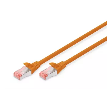 Cabo de rede DIGITUS - CAT6 - S/FTP - Snagless - Cu - 1m - laranja