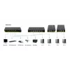 LevelOne comutador KVM USB VGA de 4 portas, suporte de áudio