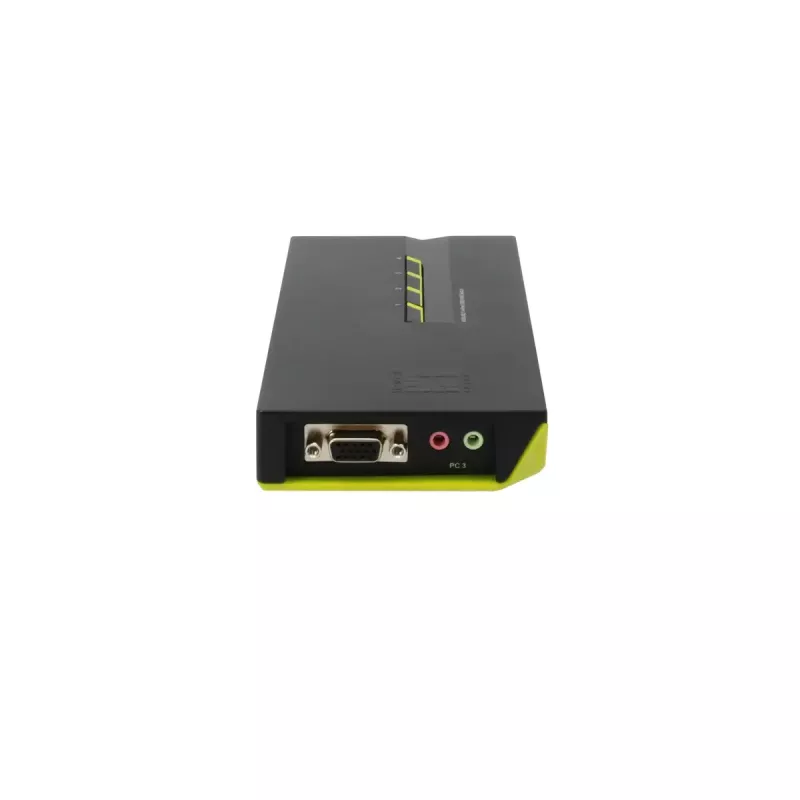 LevelOne comutador KVM USB VGA de 4 portas, suporte de áudio