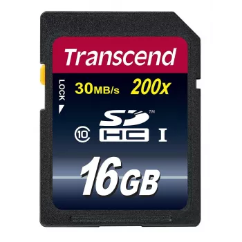 Memória flash Transcend 16 GB SDHC Class 10 TS16GSDHC10