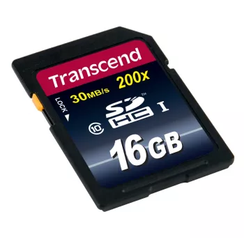 Memória flash Transcend 16 GB SDHC Class 10 TS16GSDHC10