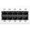 Patch panel DIGITUS CAT 3 ISDN, não blindado 50 portas RJ45, 8P4C, LSA, 1U, montagem em rack, cor cinzento RAL 7035