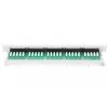 Patch panel DIGITUS CAT 3 ISDN, não blindado, 25 portas RJ45, 8P4C, LSA, 1U, montagem em rack, cor cinzento RAL 7035