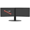 Suporte de monitor duplo com elevação Ergotron Neo Flex 62,2 cm preto