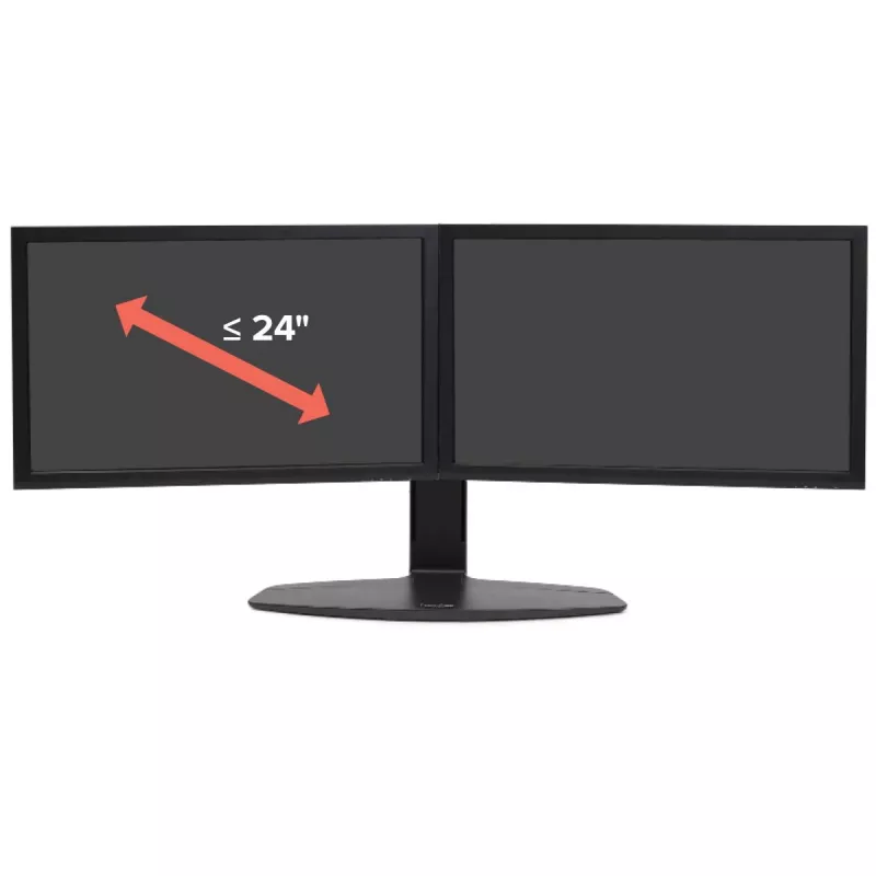 Suporte de monitor duplo com elevação Ergotron Neo Flex 62,2 cm preto