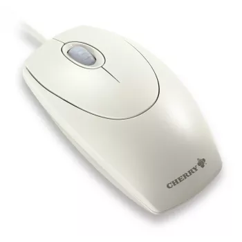 Rato CHERRY WHEELMaus ÓPTICO com fio, cinzento claro, PS2/USB
