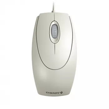 Rato CHERRY WHEELMaus ÓPTICO com fio, cinzento claro, PS2/USB