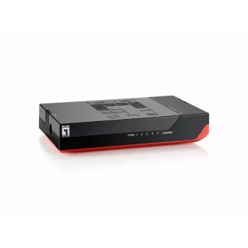 Switch Gigabit Ethernet 5 portas LevelOne GSW-0507