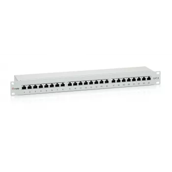 Patch panel blindado Equip 24 portas Cat.6, cinzento claro