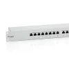 Patch panel blindado Equip 24 portas Cat.6, cinzento claro