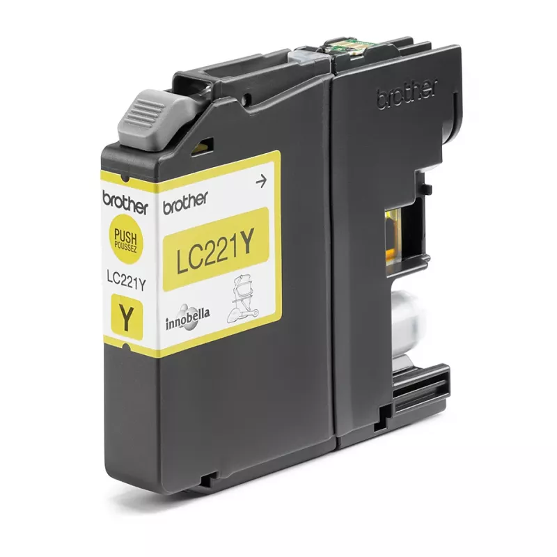 Cartucho de tinta Brother LC221Y, 1 unid. original amarelo