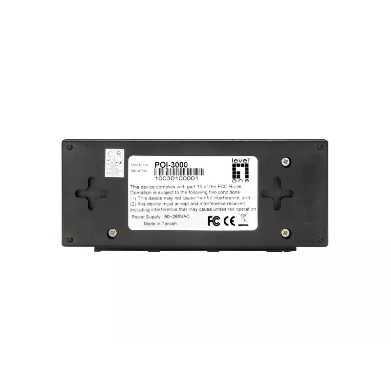 LevelOne POI-3000 injetor Gigabit PoE+, 30 W, preto