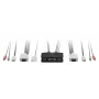 Switch KVM LevelOne 2 portas USB VGA com cabos, suporte de áudio, 2048 x 1536 píxeis, preto