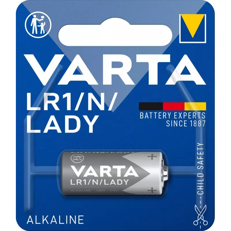 Varta Professional Electronics LR1 (Lady/N) pilha alcalina de 1,5 V, 1 un. (04001101401)