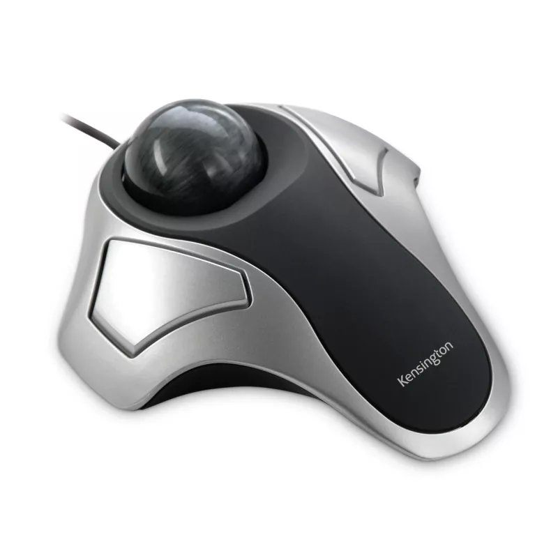Trackball ótico Kensington Orbit, para ambas as mãos, ótico, USB Type-A, prateado