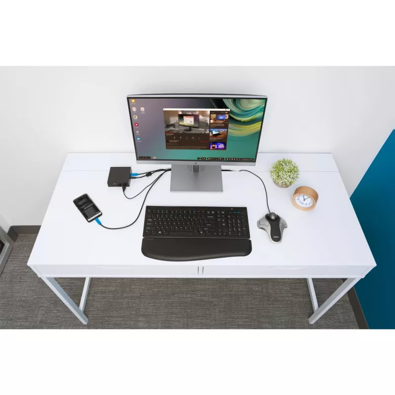 Trackball ótico Kensington Orbit, para ambas as mãos, ótico, USB Type-A, prateado