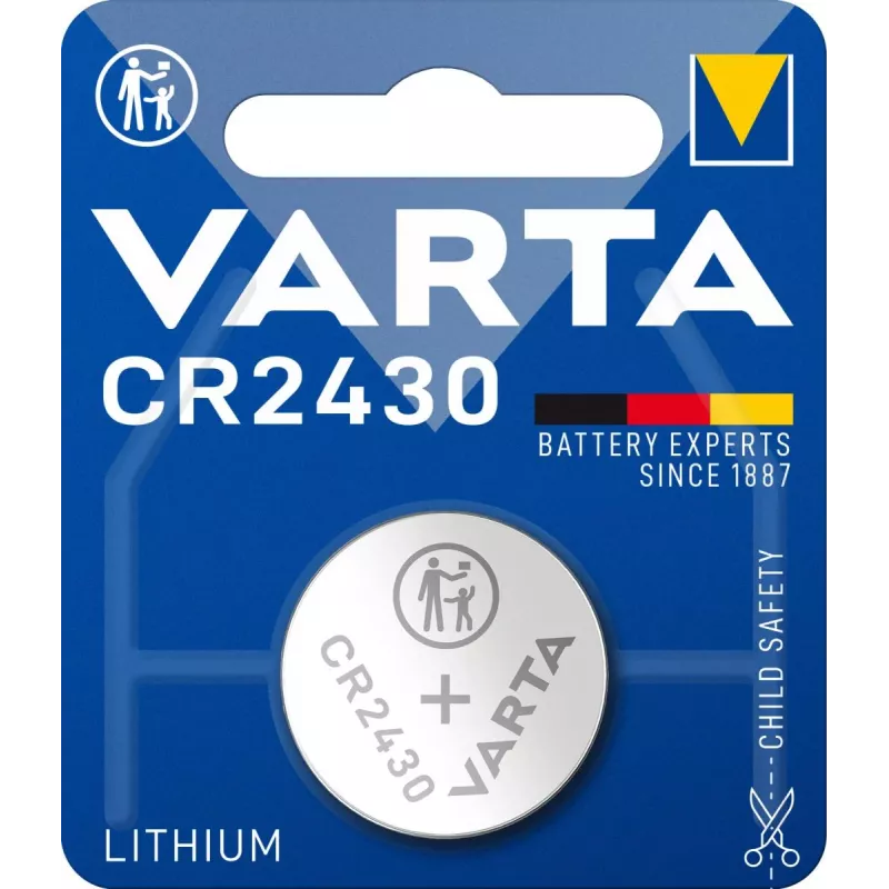 Pilha de lítio VARTA célula botão CR2430 3V